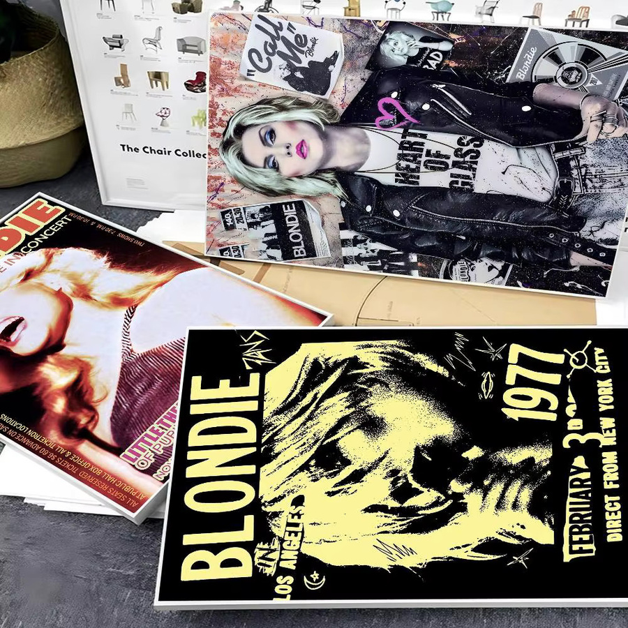 Potdemiel Punk Rock Poster Blondie Wandkunst in Multicolor, Breite: 10 cm, Höhe: 15 cm - Bild 2