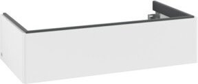 V&B Waschtischunterschrank Antao mit Auszugsbeleuchtung, Weiß lackiert, B/T/H: 98,8 x 49,3 x 25,6 cm - Bild 1