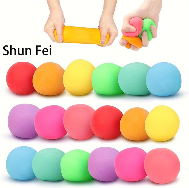 Topmix Squishy Stressball, Weiches Teig Spielzeug, Licht Grau, 1-teiliges Set - Bild 1
