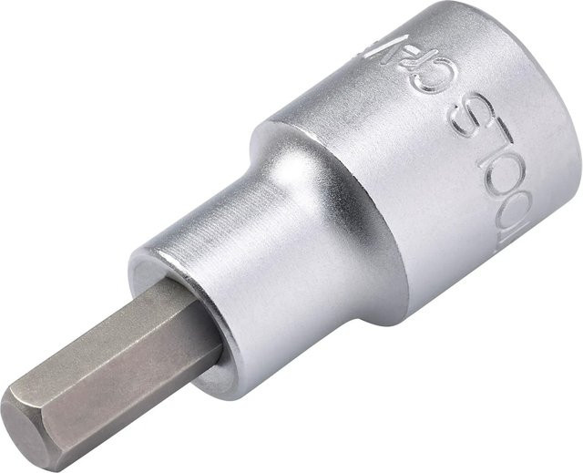 LUX-TOOLS Stecknuss Bit Hex 7 mm aus Edelstahl in Silber - Bild 1