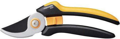 Fiskars Solid Bypass-Gartenschere P341 mit ergonomischem Griff in Schwarz-Orange - Bild 1