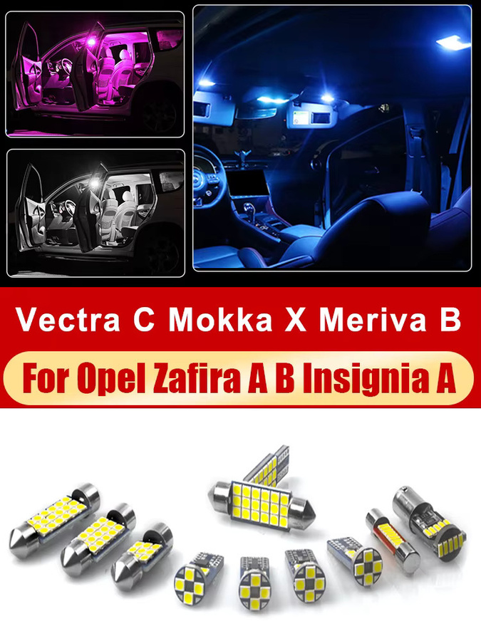 YaLumei LED Innenraumbeleuchtung für Vauxhall Opel Zafira A B Insignia A Vectra C Mokka X Meriva B als Leseleuchte und Kofferraumlicht Zubehör - Bild 4