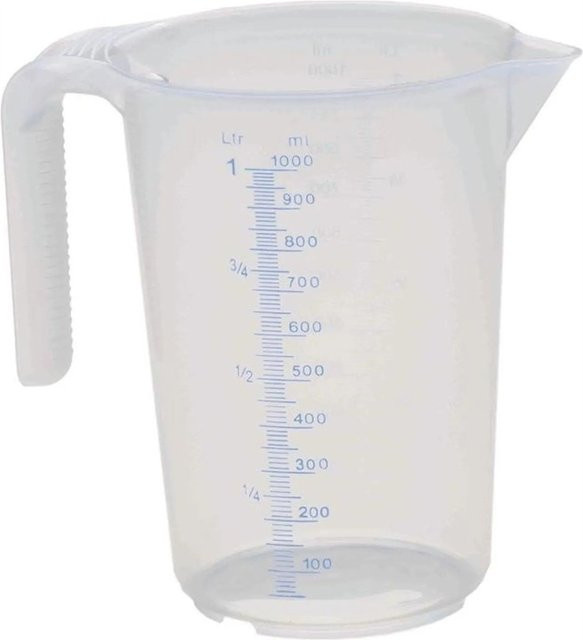 Max4car Messbecher aus Kunststoff, transparent, 1 l - Bild 1