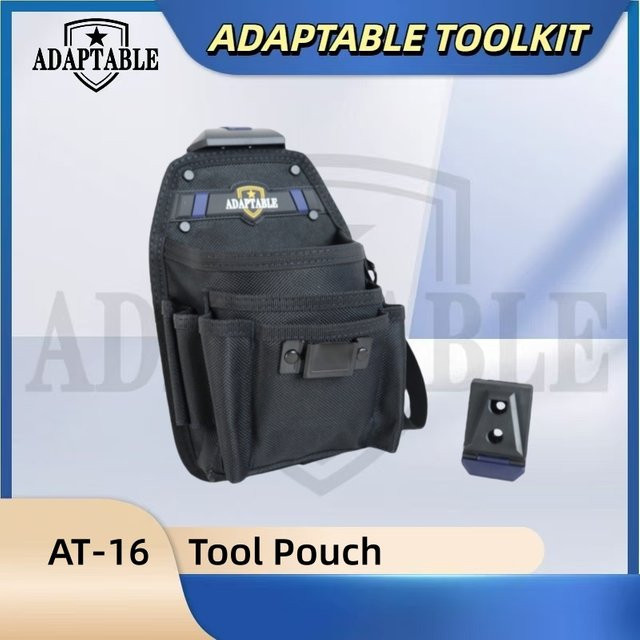 Professionelle Elektriker-Werkzeugtasche aus wasserdichtem Stoff in Schwarz mit Multi-Taschen für deine Werkzeugaufbewahrung - Bild 1