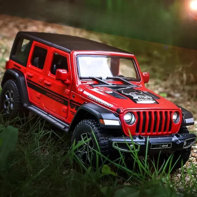 MAKEDA Wrangler Rubicon Challenger Hellcat Sportwagenmodell, 1:22, mit Musik - Bild 1