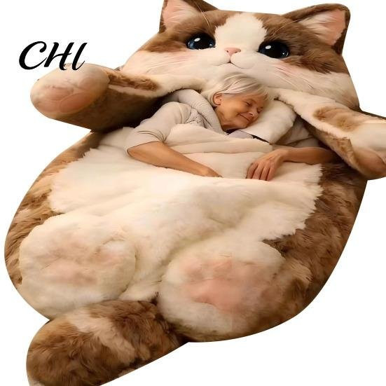 Orin Kaltwetter-Schlafsack für Erwachsene aus Plüsch in Beige - Bild 1