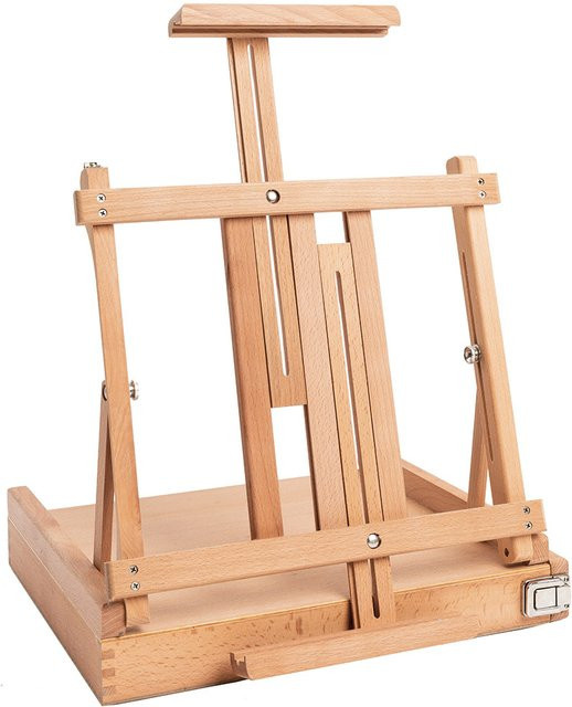 Rico Design ART Tischstaffelei mit Materialschublade in Braun - Bild 1