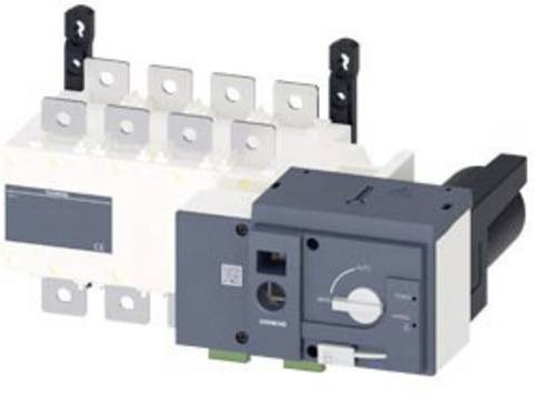 Siemens Netzumschalter Schwarz 4polig 400A 4 Wechsler 3 Schließer 415 V/AC 3KC44420DA210AA3 - Bild 1