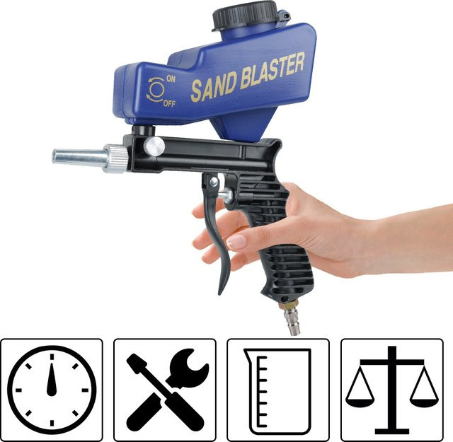 NICEYARD Pneumatisches Sandstrahlset mit einstellbarer Strahlmaschine für Schwerkraft-Sandstrahlen und Rostentfernung - Bild 1