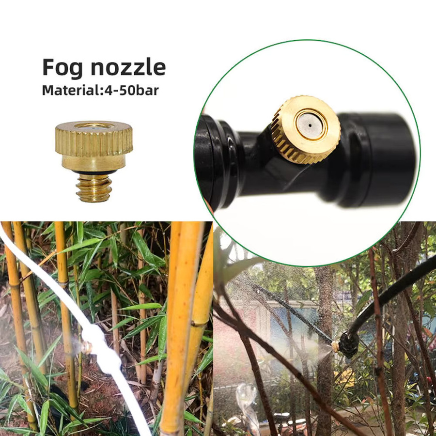 10er-Set goldene Zerstäuberdüsen 3/16 Zoll für Nebelkühlungssysteme und Garten-Nebelgeräte - Bild 2