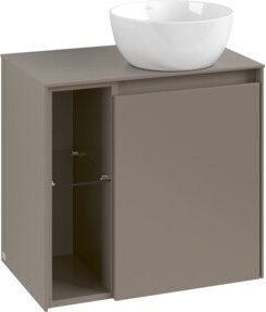 V&B Waschtischunterschrank Collaro in Taupe, Wandmontage, Breite: 60 cm, Tiefe: 54,8 cm, Höhe: 38 cm - Bild 1