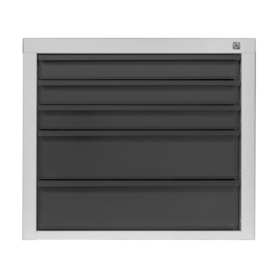 PROREGAL Schubladenschrank Kobra mit 5 Schubladen in Lichtgrau und Anthrazitgrau, H x B x T: 60 x 70 x 43,5 cm - Bild 2