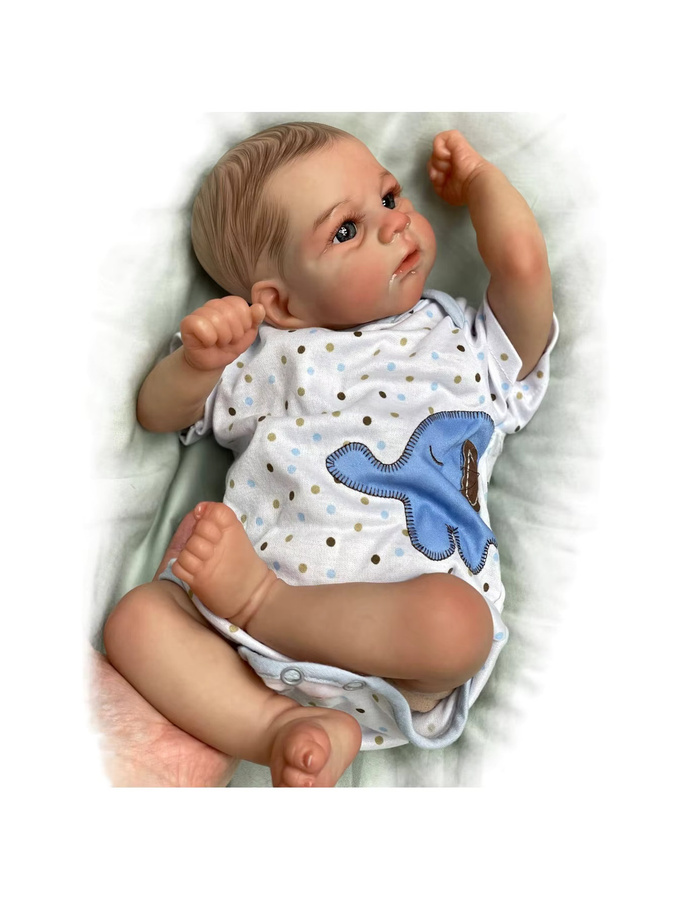 OtardDolls Elijah David gemalte Baby Puppe, wiedergeborene Puppe, bunt/mehrfarbig - Bild 2