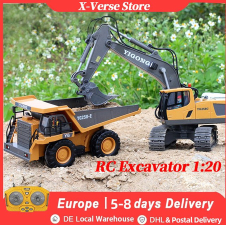 X-Verse RC Bagger Mini Dumper, 1:20, ferngesteuert, Fahrzeug