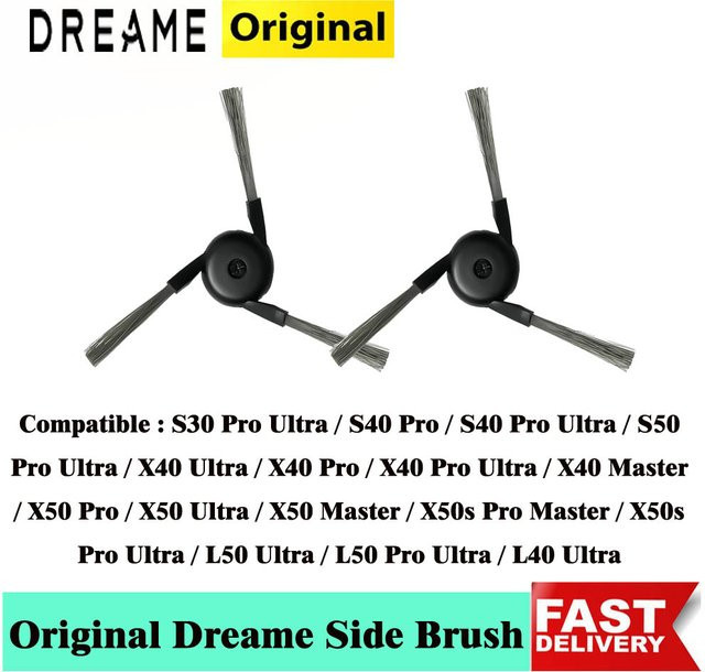 Dreame X50 Ultra Seitenbürste in Schwarz für S30 Pro Ultra, S40 Pro Ultra, L40 Ultra, X40 Pro und X40 Ultra Staubsauger - Bild 1