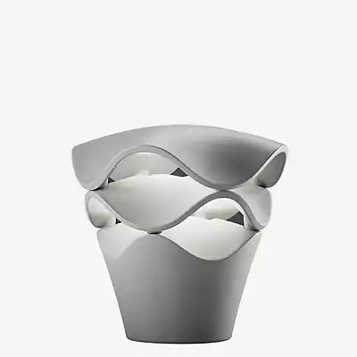 Bover Cornet LED Sockelleuchte in Weiß für Treppen und Böden