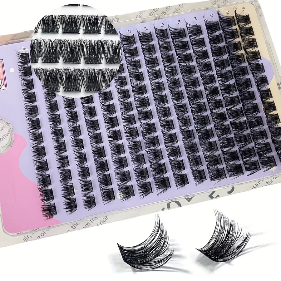LIMEIKAI Einzelwimpern D-Curl 8-14mm, 3D Faux Mink, Unisex - Bild 3