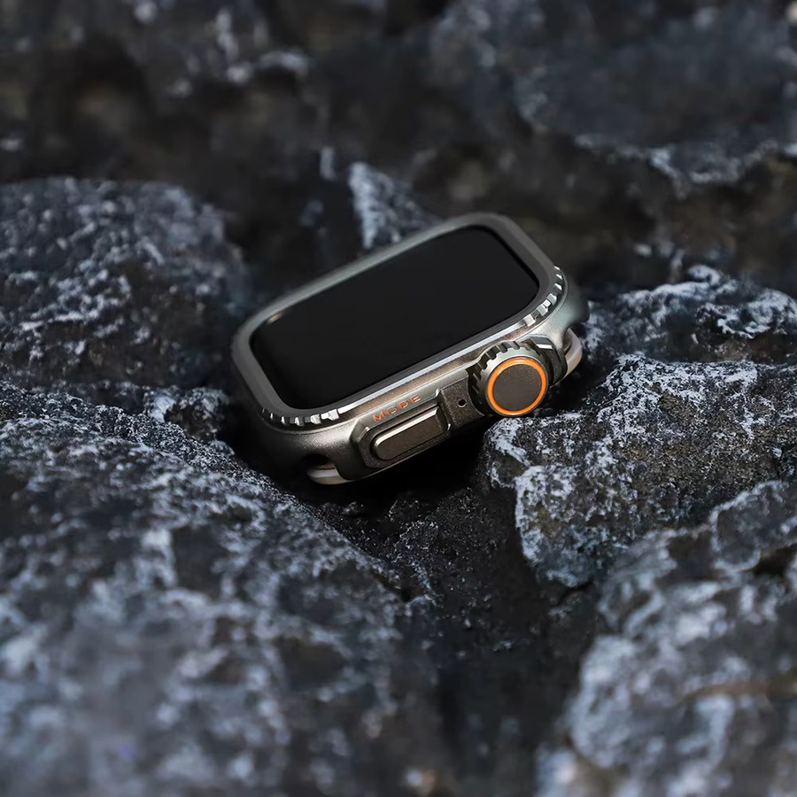 Apple Metall-Bumper-Hülle für Apple Watch, Edelstahl, Unisex - Bild 2