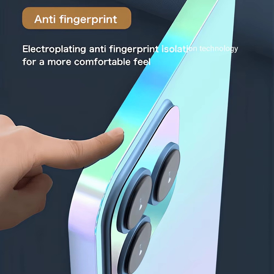 NNBILI Set aus 2 bunten Rahmen und 2 bunten Rückabdeckungen mit Leuchteffekt für iPhone 17 16 15 14 13 12 11 Pro Max in Multicolour - Bild 4