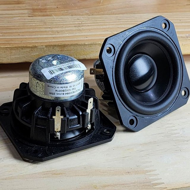 Tymphany Peerless P 830984 2,5-Zoll Breitbandlautsprecher mit Aluminiumkegel für HiFi- und Audio-Anwendungen, 2 Stück - Bild 1