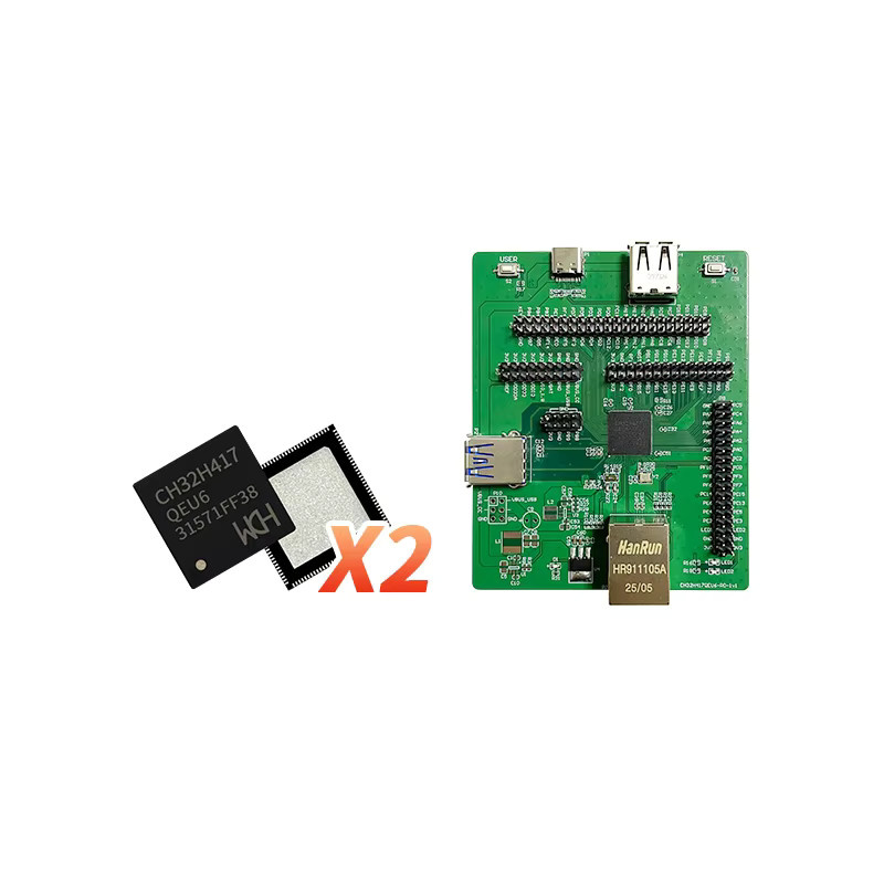 WCH CH32H417 Dual-Core Interconnect MCU Kit mit USB 3.0 und USB 2.0 PHY PDUSB und USB-C Anschluss - Bild 2