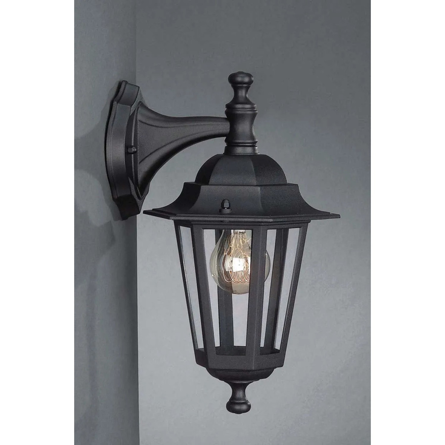 Außenwandleuchte Molinella in Schwarz mit Glas und Edison-Stil für Garten und Außenbereich - Bild 2