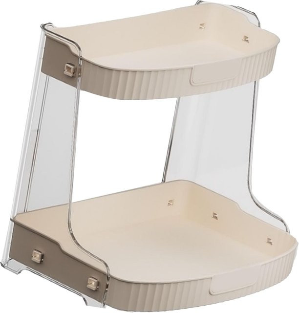 OutsideWorld Make-up Organizer aus PET mit großer Kapazität als multifunktionale Kosmetik-Aufbewahrungsbox für das Badezimmer in Weiß - Bild 1