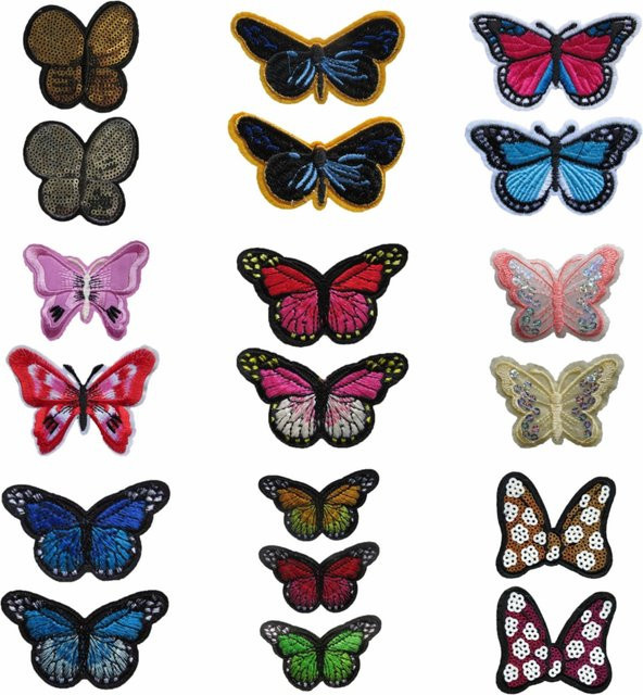 Dekorative Insekten-Stickerei als Bügelpflaster zum Reparieren und Verzieren von Kleidung in Multicolour - Bild 1
