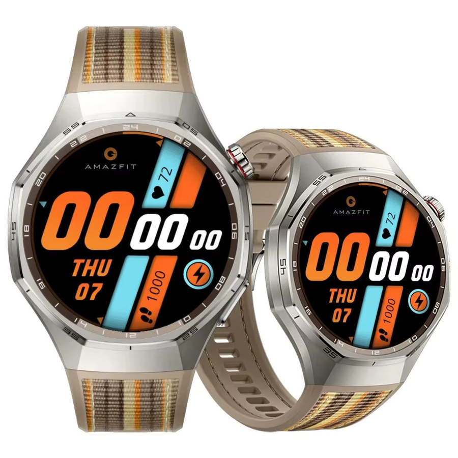 Huawei Uhrenarmband Silikon, beige, Huawei Watch GT6 Pro 46mm - Bild 2