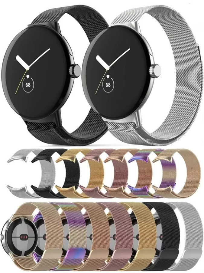 Milanese-Loop-Armband für Google Pixel Watch, Edelstahl, Schwarz, Unisex - Bild 4