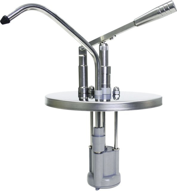 Schneider Hebel Dosierspender Materialmix in Weiß und Edelstahl, Durchmesser: 22,5 cm, Höhe: 38 cm, 5000 ml - Bild 1