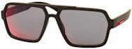 Prada Linea Rossa PS A06S Sonnenbrille Aviator, Herren, Vollrand, Schwarz, Grau, Kunststoff - Bild 1
