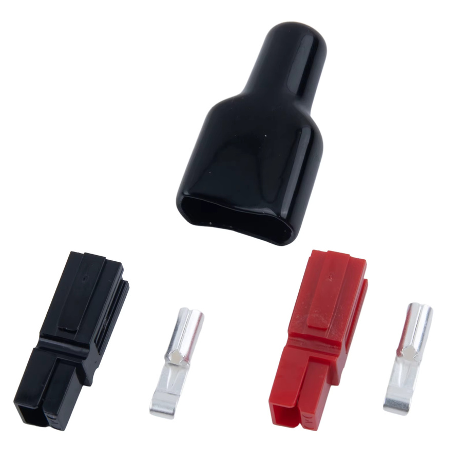 BAJEAL 5 Paar 30-AMP-Stecker mit schwarzen PVC-Staubschutzhüllen aus Gummi für elektrische Geräte, 600-V-Stecker und Anschlusshülsen, Schwarz - Bild 6