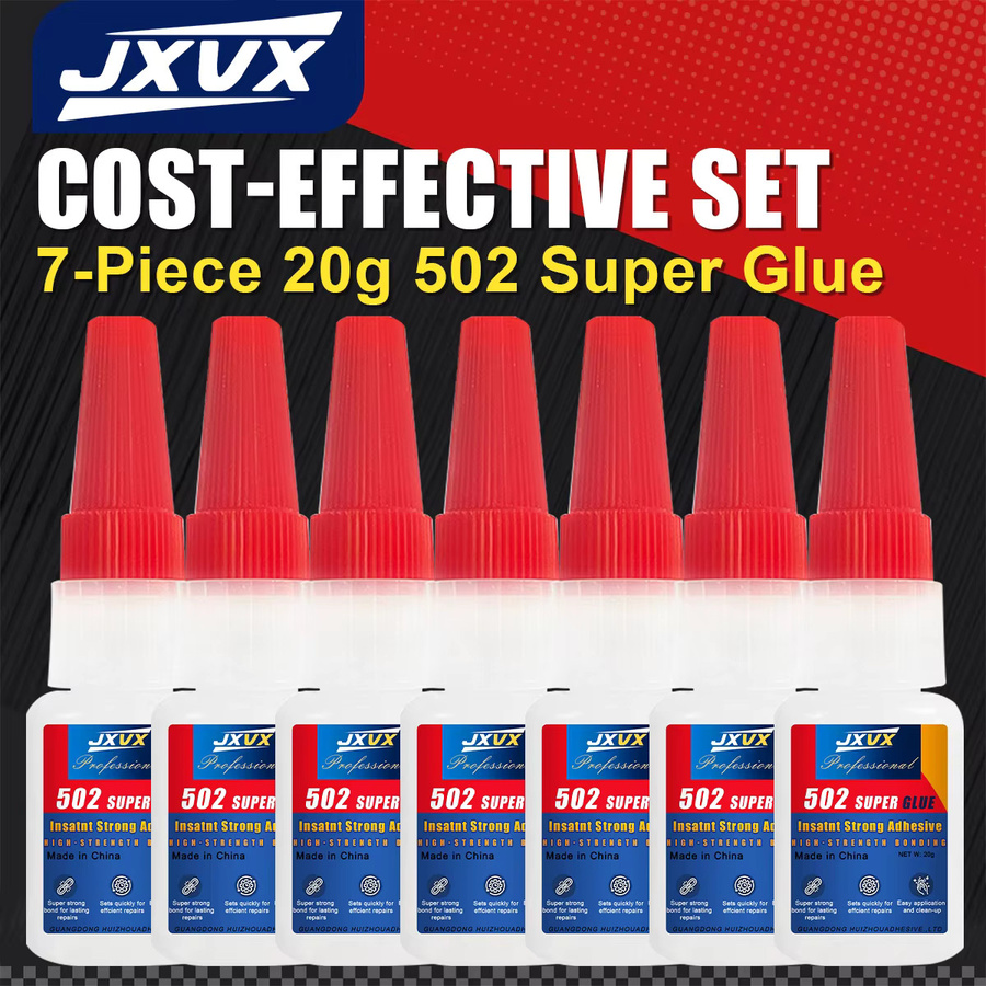 502 Superstarker Flüssigkleber Sparpack mit 7 Stück für Hartkunststoffe, Keramik, Leder und Metall, 20 g pro Stück - Bild 6