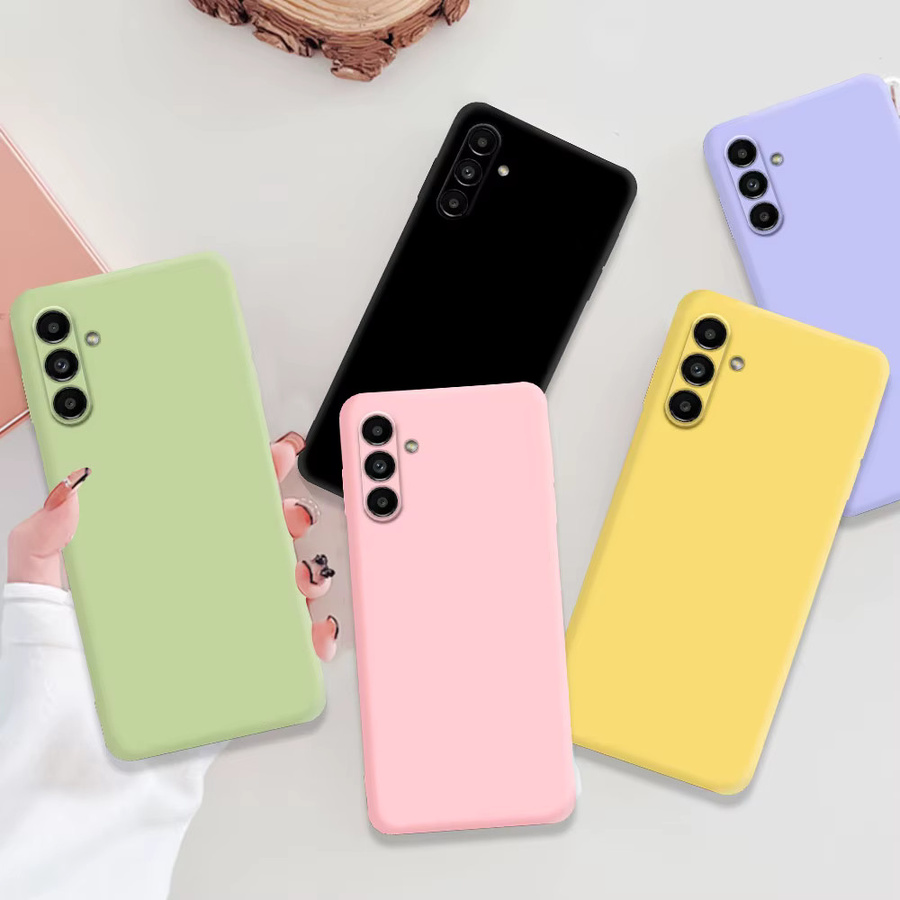 Flüssige Silikon-Schutzhülle für Samsung Galaxy A15 A25 A35 A55 A22 A32 A52 A13 A23 A33 A53 A14 A24 A34 A54 4G 5G in Purple und Multicolour - Bild 2