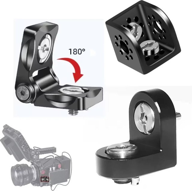 DJI SDR Sender L-Teller 90 Grad und 180 Grad Einstellbare Halterung Kamerakäfig Rig Verlängerungsstecker Schwarz - Bild 1