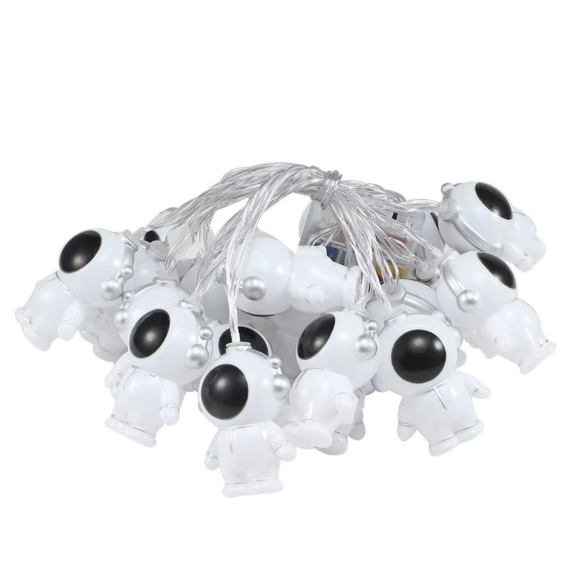 Astronaut LED Lichterkette mit 40 LEDs in Warmweiß, 6 m Länge, USB- und Batteriebetrieben für Party, Hochzeit und Dekoration - Bild 6