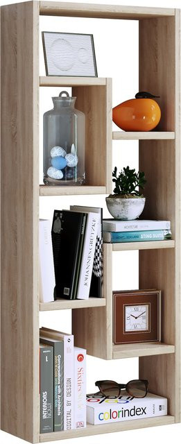 VCM Wandregal Vilota aus Holzwerkstoff in Braun, H x B x T: 92 x 36 x 15 cm - Bild 1