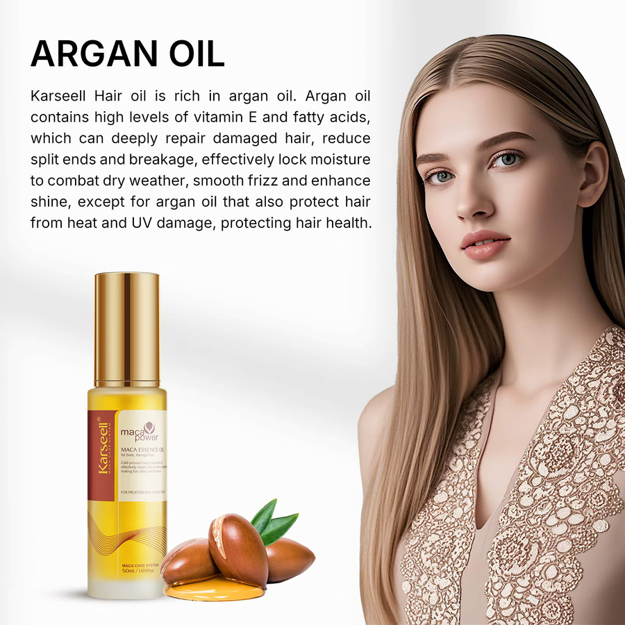 Karseell Arganöl Haarserum, Unisex, für strapaziertes Haar - Bild 2