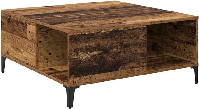 vidaXL Couchtisch aus Holzwerkstoff in Altholz-Optik, braun, B/T/H: 80 x 80 x 36,5 cm - Bild 1