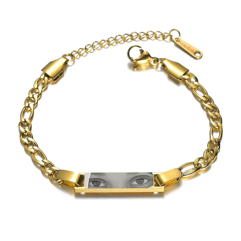 XCL Armband Edelstahl, Personalisiertes Augen-Foto-Armband, Damen und Kinder - Bild 4
