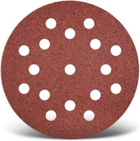 Menzer Klett-Schleifscheiben Ø 125 mm K36 17-Loch für Holz, Metall und Lack, 25 Stück - Bild 1