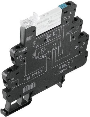 Weidmüller TRS 12VDC 1COAU C1D2 Koppelrelais 12 V/DC 6A 1 Wechsler Schwarz 10 Stück - Bild 1