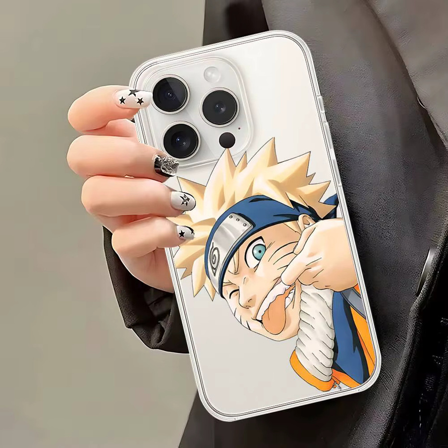 Stoßfeste Naruto Handyhülle für iPhone 17 16 15 14 13 12 11 Pro Max Plus in Transparent - Bild 3