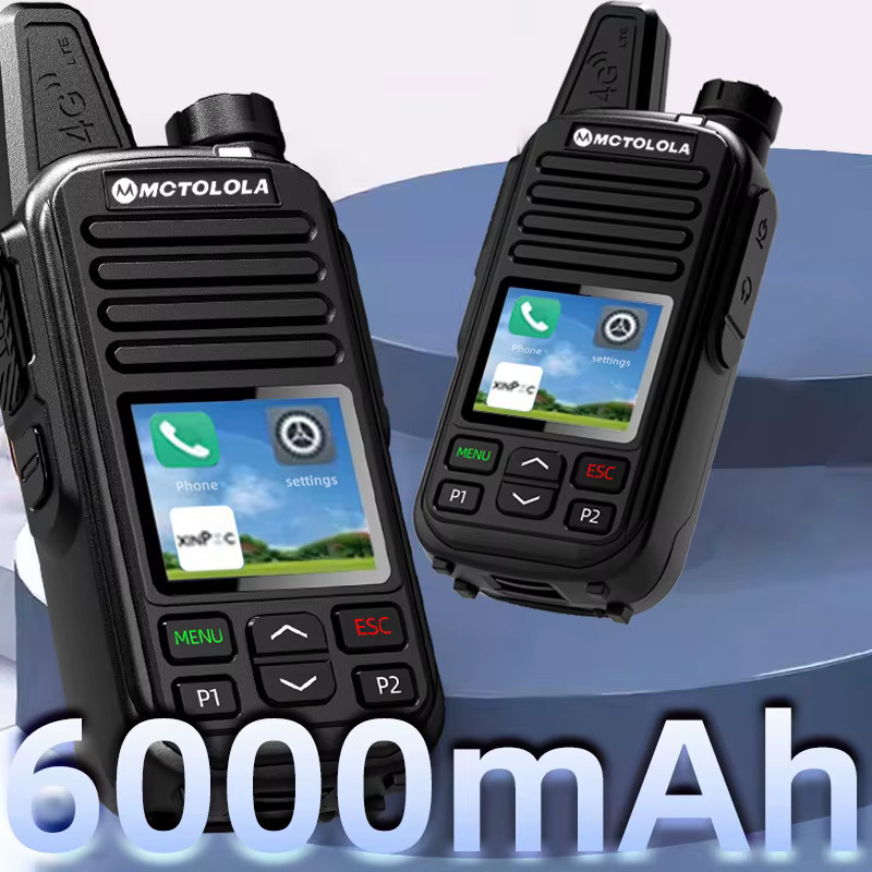Motorola 4G LTE Walkie-Talkies Set mit lebenslang kostenloser SIM-Karte, Bluetooth-Unterstützung, 2 Stück, Schwarz - Bild 4