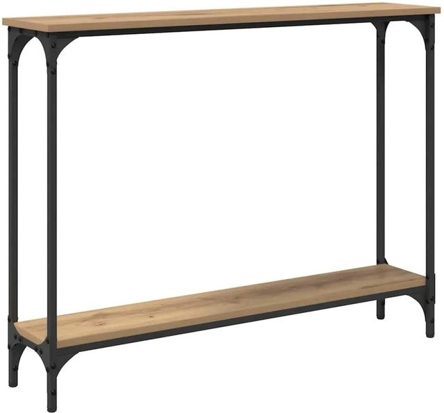 vidaXL Konsolentisch Artisan-Eiche in Braun mit industriellem Design, B/T/H: 100 x 22,5 x 75 cm - Bild 1