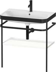Duravit Möbelwaschtisch-Kombi Happy D.2 Plus in Weiß Matt mit Konsole und 1 Waschloch, B/T: 77,5 x 49 cm - Bild 1
