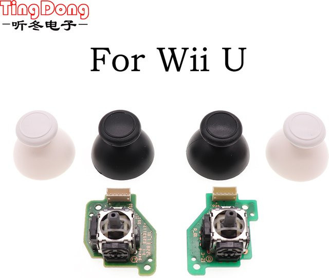 TingDong Ersatz Analog-Joystick Verbindungskabel für Wii U Controller Links und Rechts in Weiß - Bild 1