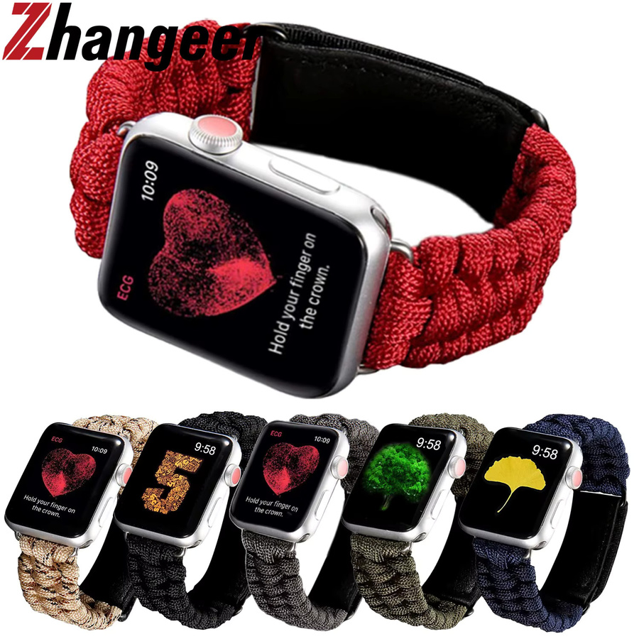 Zhangeer Uhrenarmband Nylon geflochten, Bunt, Unisex - Bild 4