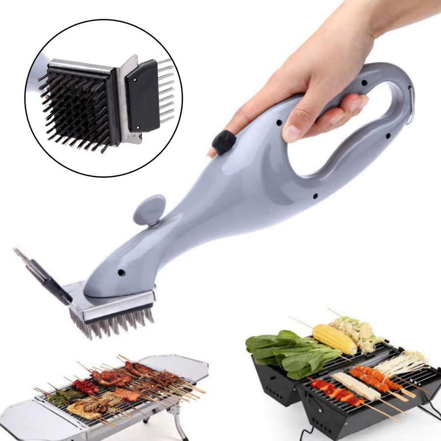 Multiyilego Grillreinigungsbürste mit Stahldraht-Borsten in Silber - Bild 5